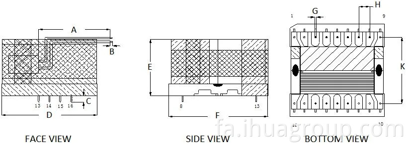 EE/EEL/EF/EFD/EM/EP/EPC/ER/ETD TYPE/G TYPE/G TYPE/POT TYPO